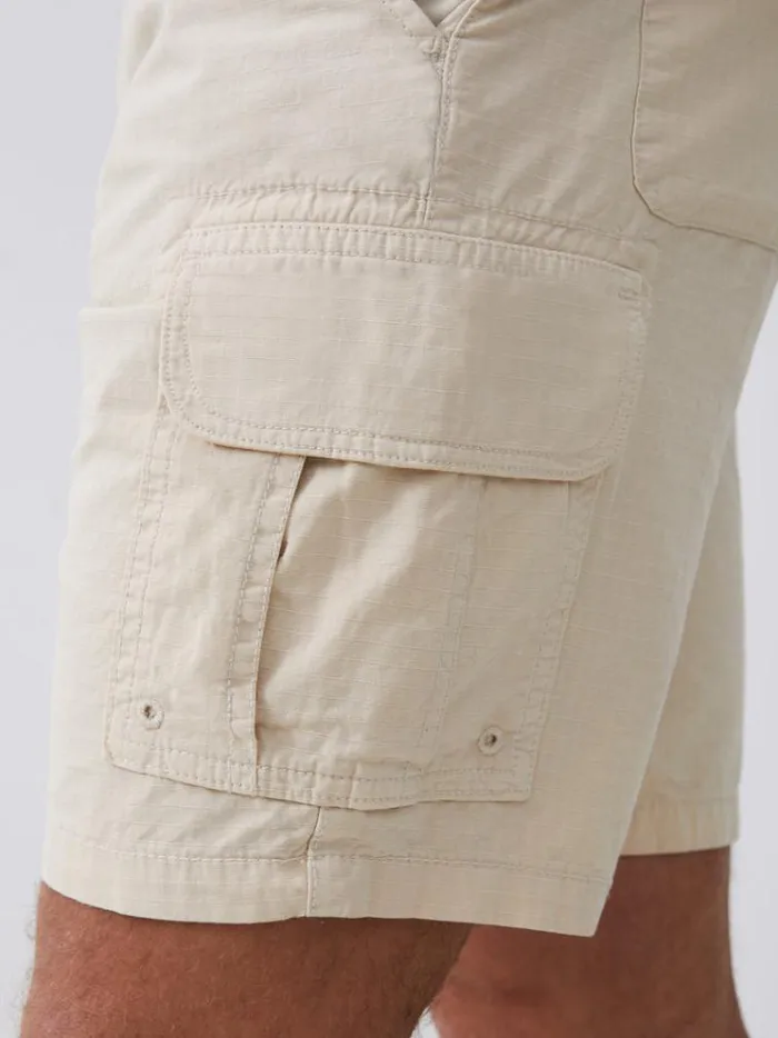 French Connection Shorts Ripstop Cargo Shorts Stone 8211 Man