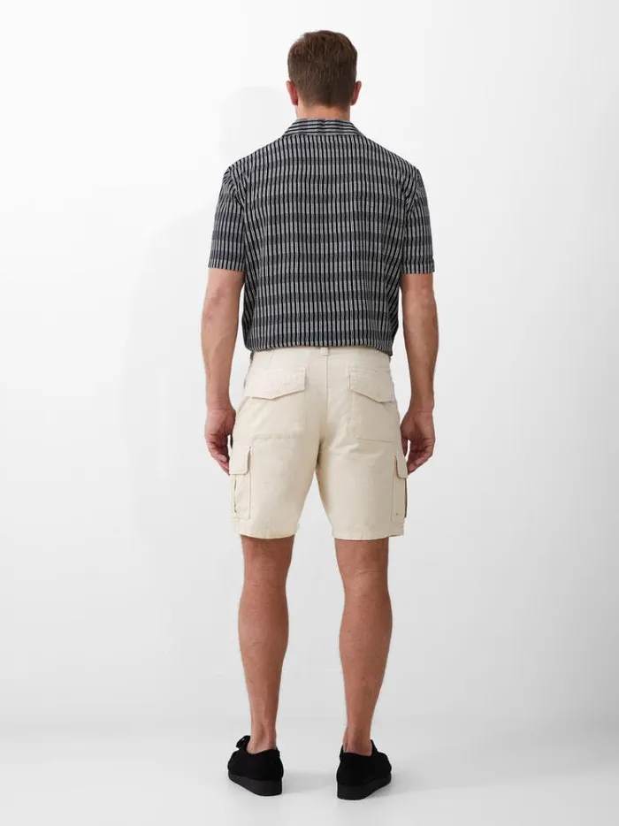 French Connection Shorts Ripstop Cargo Shorts Stone 8211 Man