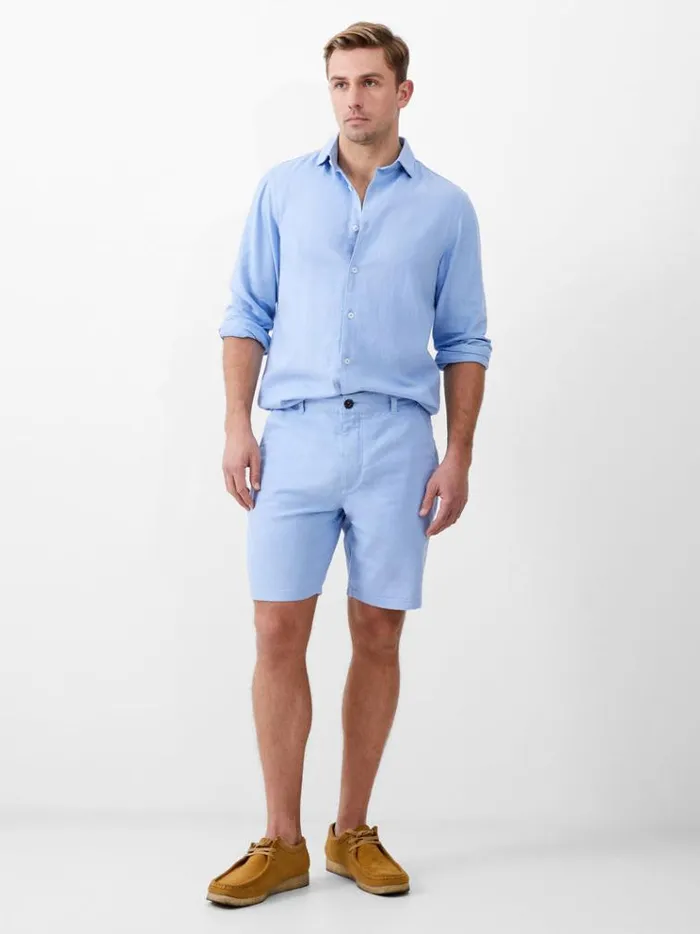 French Connection Shorts Soft Tailored Shorts Light Blue 8211 Man