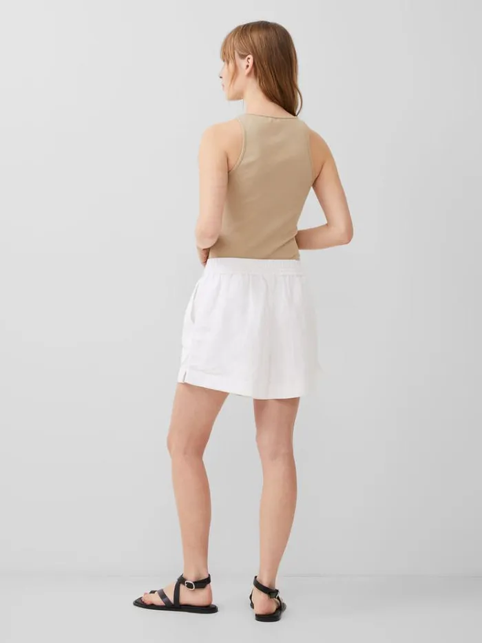 French Connection Skirts and Shorts Birdie Linen Shorts Linen White 8211 Woman