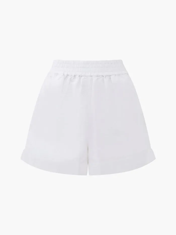 French Connection Skirts and Shorts Birdie Linen Shorts Linen White 8211 Woman