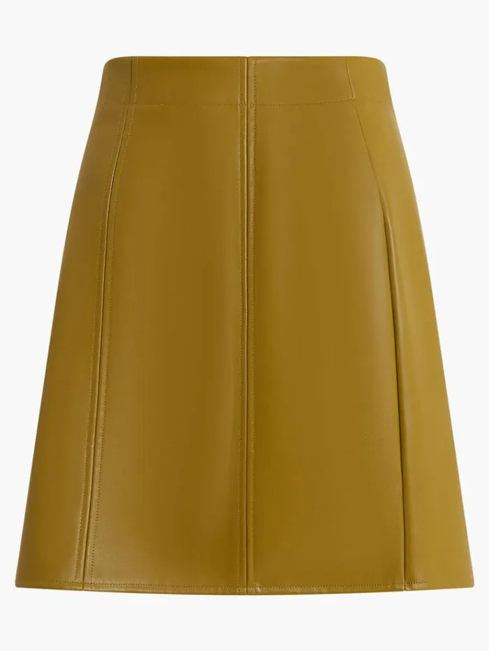 French Connection Skirts and Shorts Crolenda Pu Mini Skirt Nutria 8211 Woman