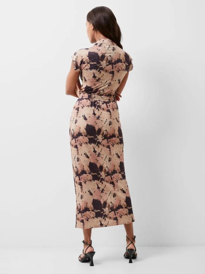 French Connection Skirts and Shorts Riya Ava Midi Skirt Mochachocolate Mult 8211 Woman