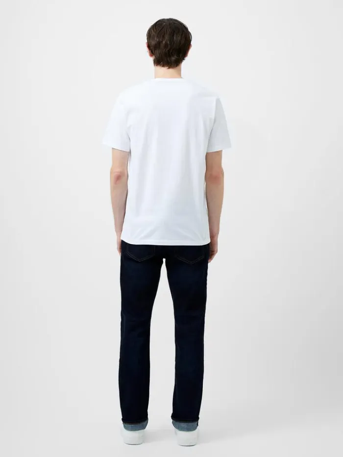 French Connection TShirts and Polo Shirts Embroidered Shark Organic Graphic TShirt White 8211 Man