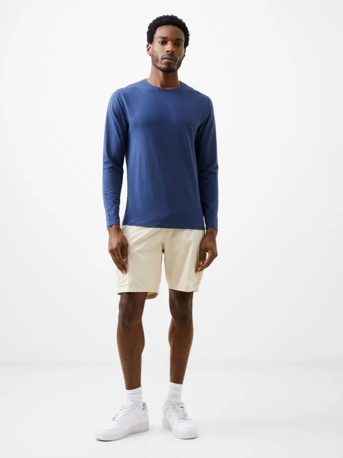French Connection TShirts and Polo Shirts Long Sleeve Stretch TShirt Navy Mel 8211 Man