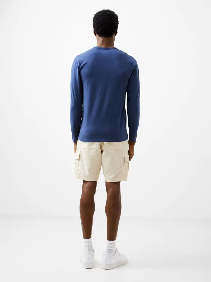 French Connection TShirts and Polo Shirts Long Sleeve Stretch TShirt Navy Mel 8211 Man