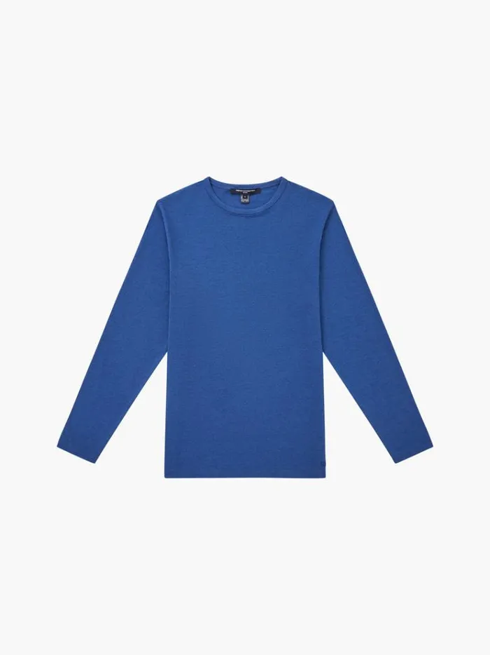 French Connection TShirts and Polo Shirts Long Sleeve Stretch TShirt Navy Mel 8211 Man
