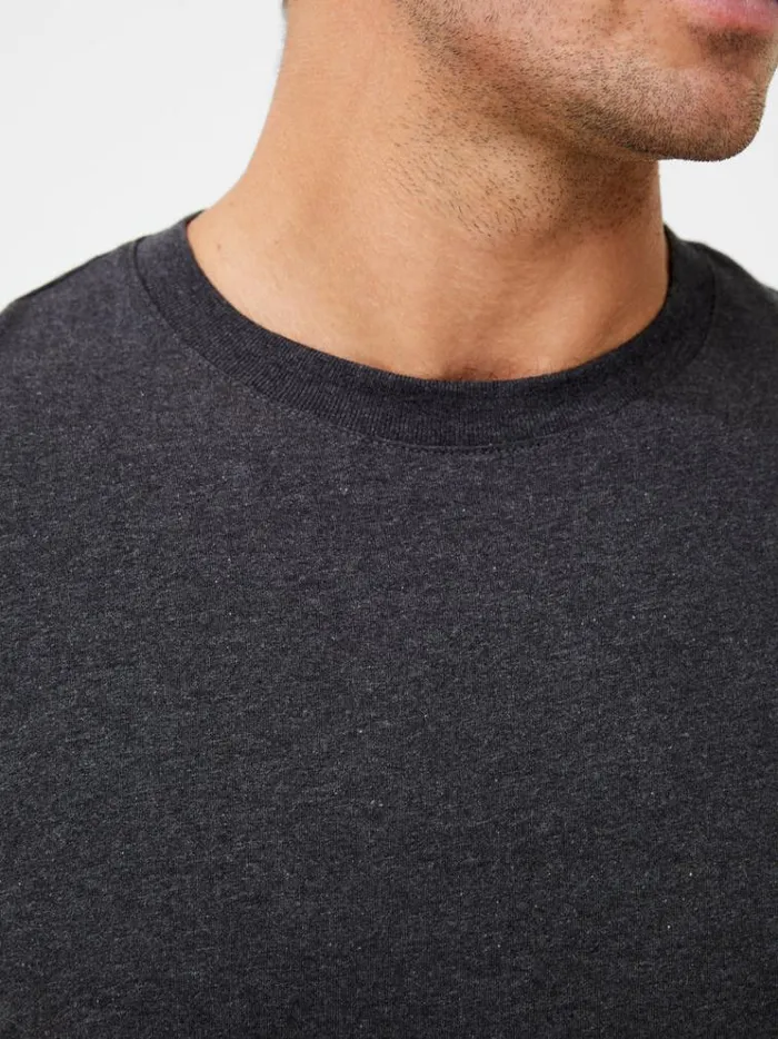 French Connection TShirts and Polo Shirts Organic Cotton Classic TShirt Charcoal Mel 8211 Man
