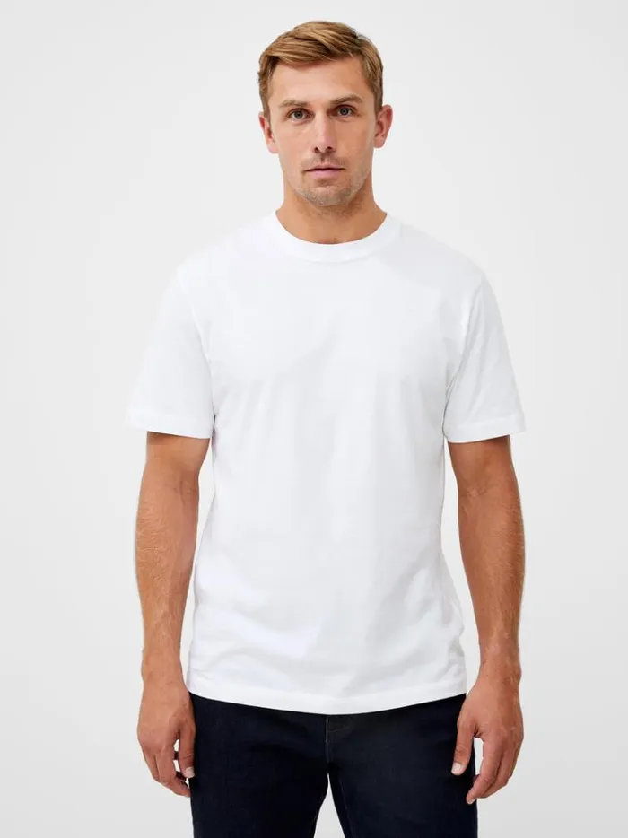 French Connection TShirts and Polo Shirts Organic Cotton Classic TShirt Linen White 8211 Man French Connection TShirts and Polo Shirts Organic Cotton Classic TShirt Linen White 8211 Man