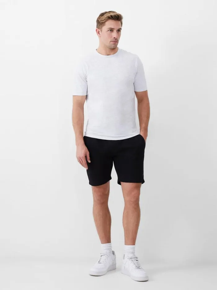 French Connection TShirts and Polo Shirts Short Sleeve Stretch TShirt Lt Grey Melange 8211 Man