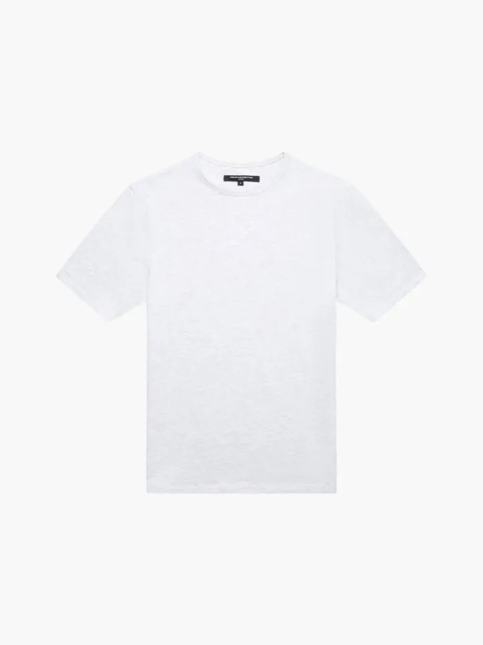French Connection TShirts and Polo Shirts Short Sleeve Stretch TShirt Lt Grey Melange 8211 Man