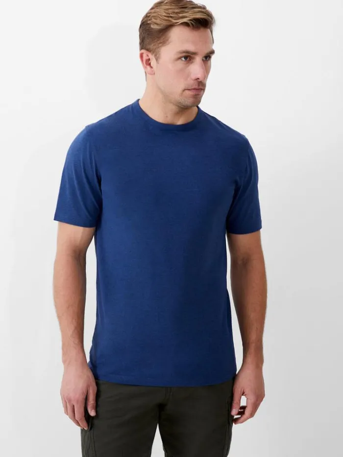 French Connection TShirts and Polo Shirts Short Sleeve Stretch TShirt Navy Mel 8211 Man French Connection TShirts and Polo Shirts Short Sleeve Stretch TShirt Navy Mel 8211 Man