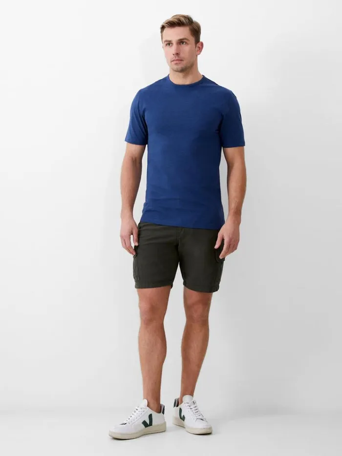French Connection TShirts and Polo Shirts Short Sleeve Stretch TShirt Navy Mel 8211 Man