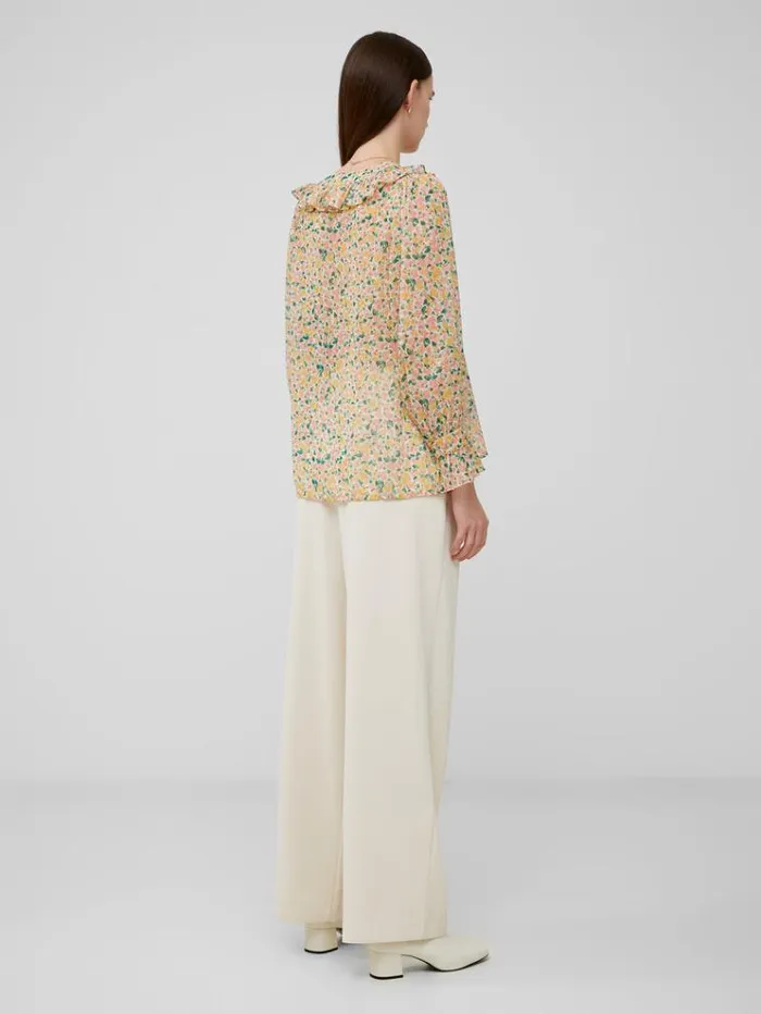 French Connection Tops Aleezia Hallie Crinkle Shirt Pear 8211 Woman