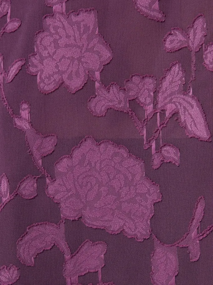 French Connection Tops Devore Satin Popover Shirt Blackberry 8211 Woman