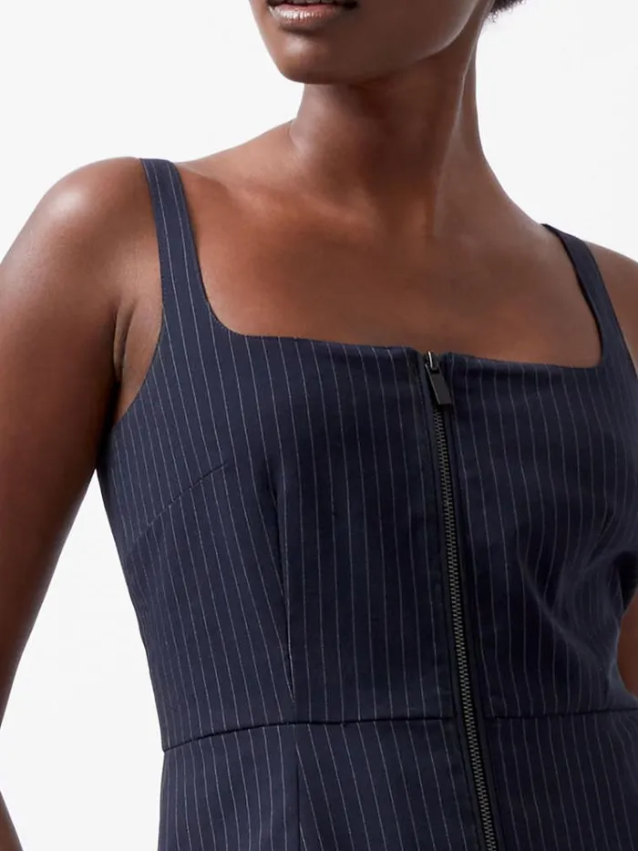 French Connection Tops Hailey Pinstripe Strappy Top Marine 8211 Woman