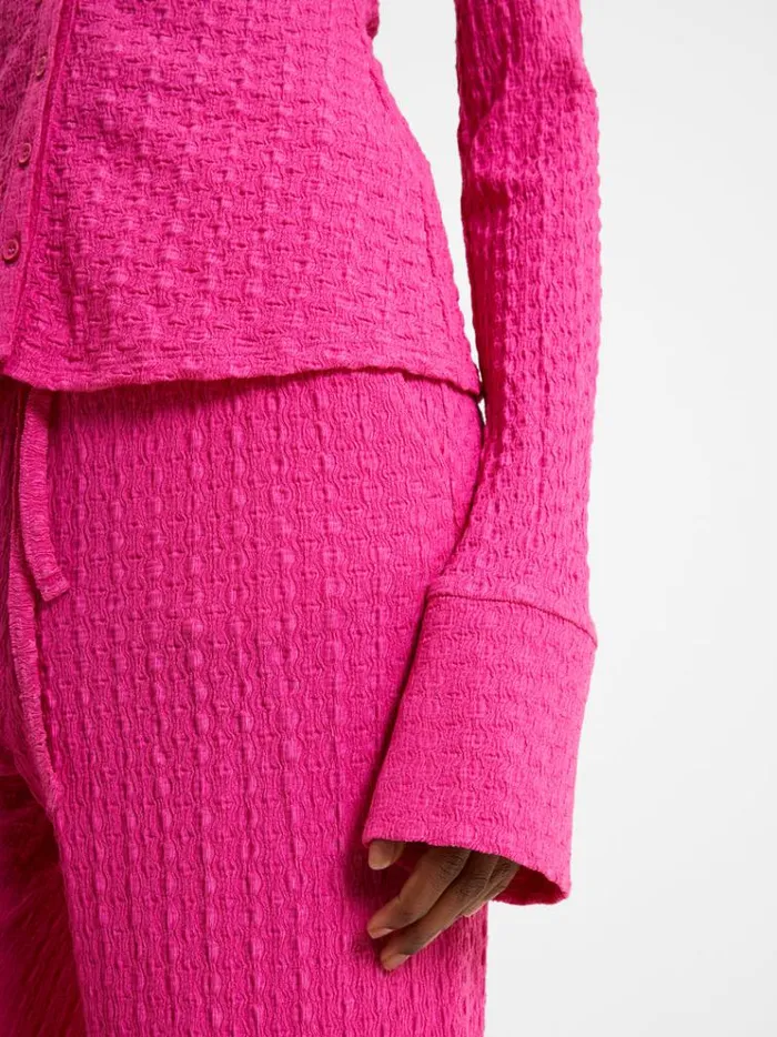 French Connection Tops Tash Textured Top Fuschia 8211 Woman