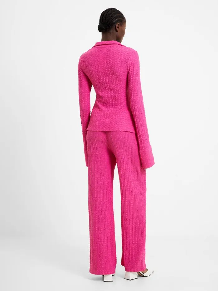 French Connection Tops Tash Textured Top Fuschia 8211 Woman