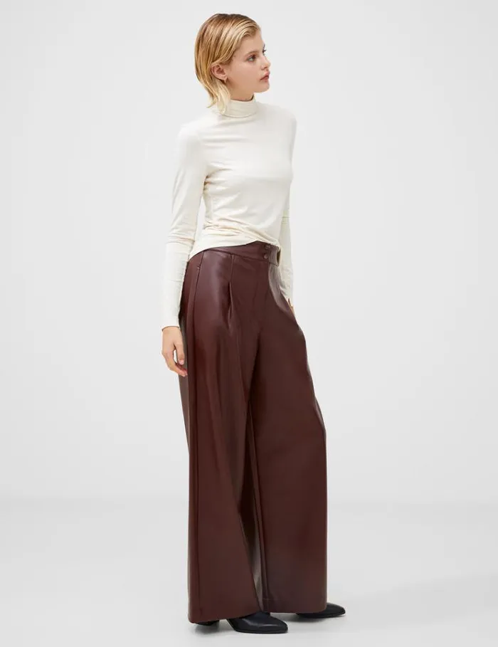 French Connection Tops Venitia Jersey Split Cuff Top Classic Cream 8211 Woman