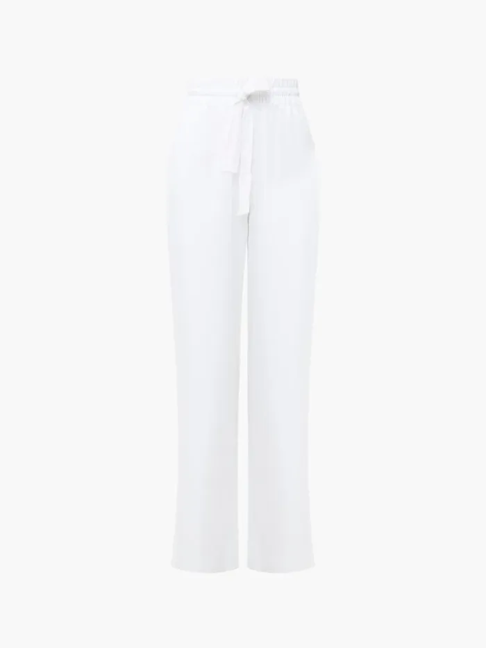 French Connection Trousers Bodie Blend Trousers Linen White 8211 Woman