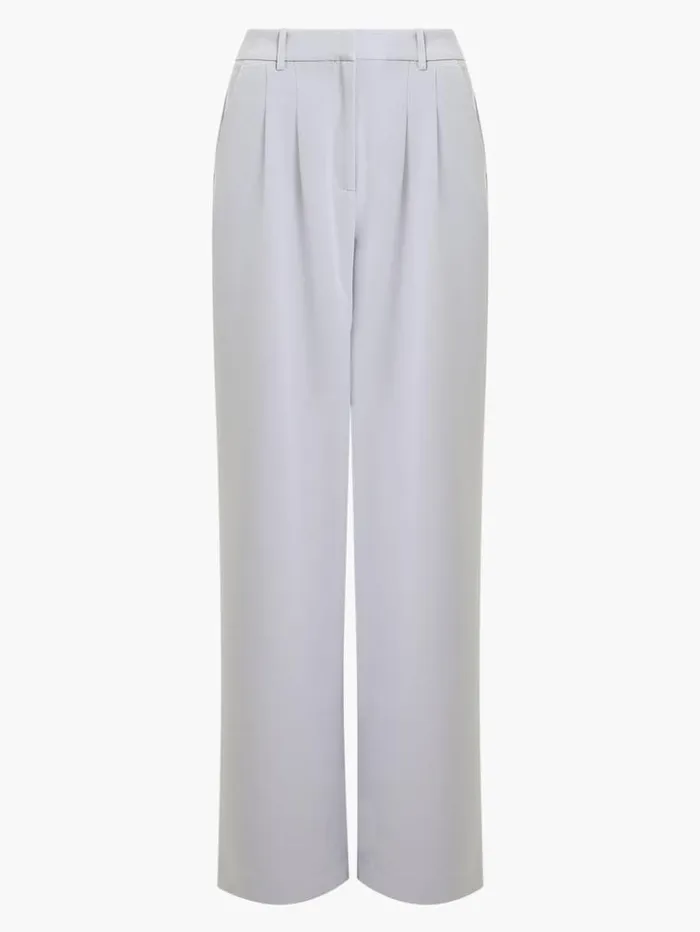 French Connection Trousers Echo Crepe Trousers Alloy 8211 Woman