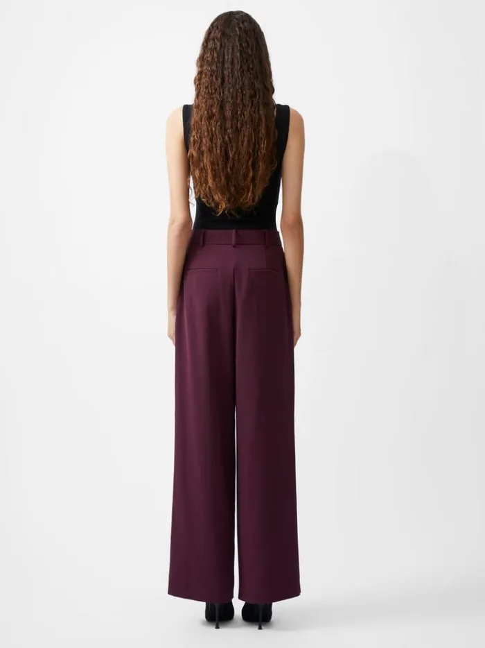 French Connection Trousers Harrie Tailored Trousers Burgundy Red 8211 Woman