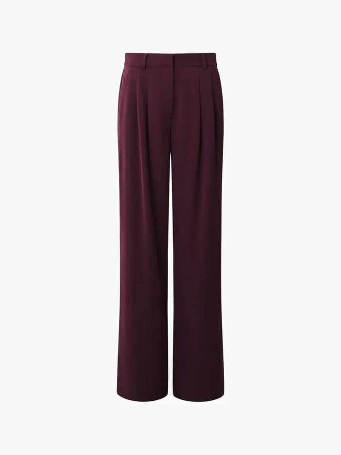 French Connection Trousers Harrie Tailored Trousers Burgundy Red 8211 Woman
