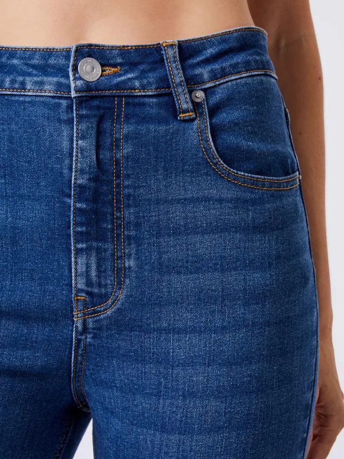 French Connection Trousers Toms Denim Flared Jeans Mid Wash 8211 Woman