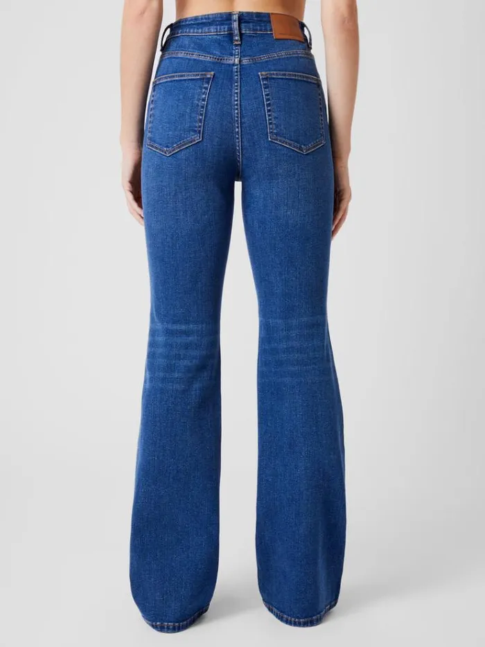 French Connection Trousers Toms Denim Flared Jeans Mid Wash 8211 Woman