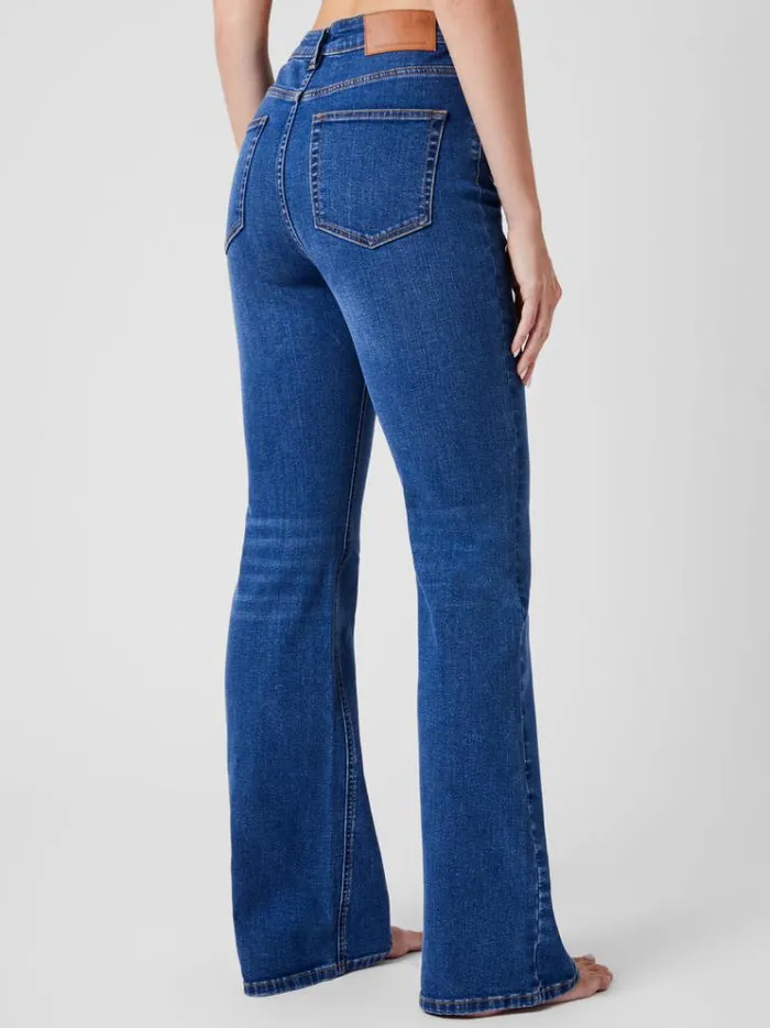 French Connection Trousers Toms Denim Flared Jeans Mid Wash 8211 Woman