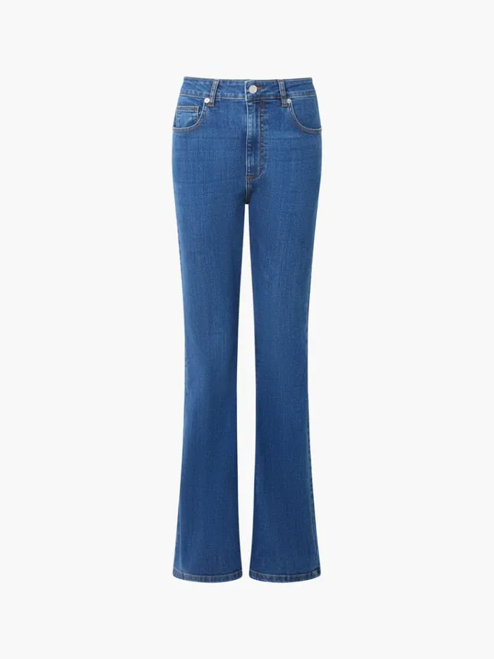 French Connection Trousers Toms Denim Flared Jeans Mid Wash 8211 Woman