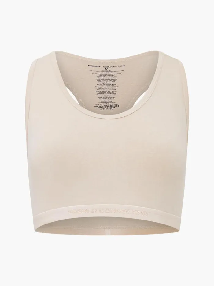 French Connection Underwear and Socks Fc 2 Pack Crop Top Tonal Nudegrey Excalibur 8211 Woman