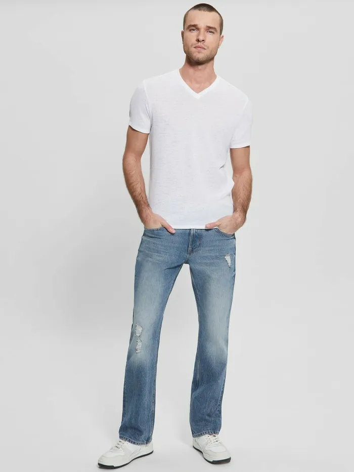 Gauze Tee Pure White Men TShirts and Tanks GUESS Gauze Tee Pure White Men TShirts and Tanks GUESS