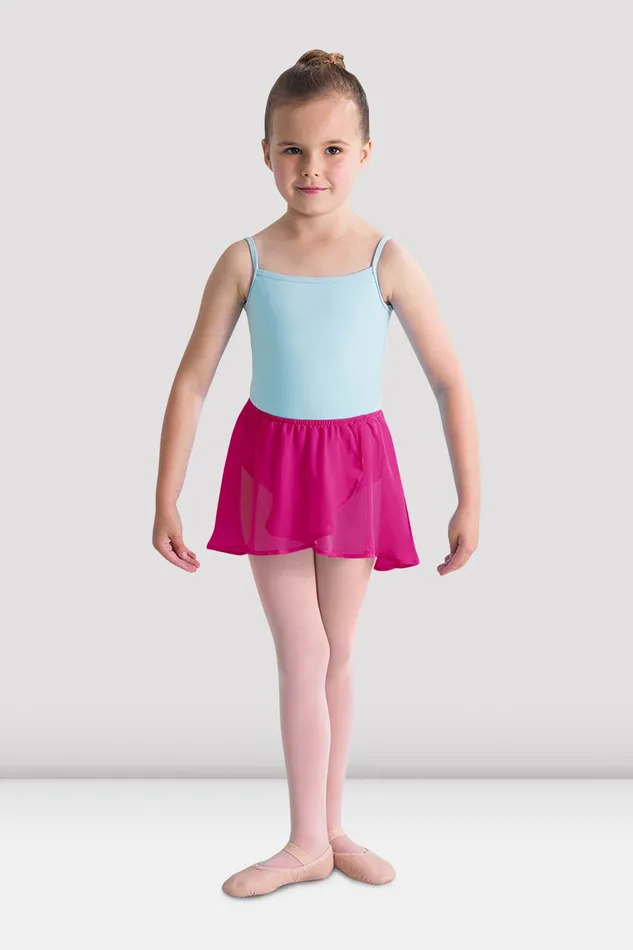Girls Barre Stretch Waist Ballet Skirt Berry Georgette Children Basics Bloch