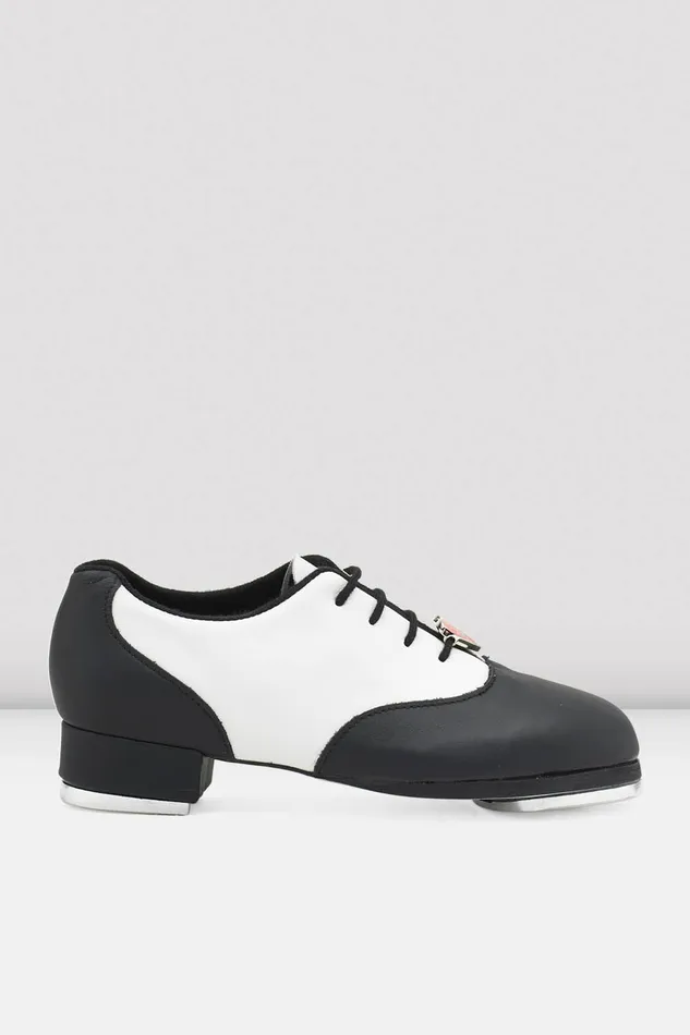 Girls Chloe And Maud Tap Shoes Black White Leather Tap Bloch Children