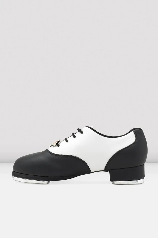 Girls Chloe And Maud Tap Shoes Black White Leather Tap Bloch Children