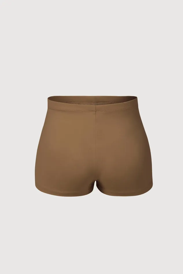 Girls Starr High Waist Short Almond Shorts and Briefs Bloch Children Girls Starr High Waist Short Almond Shorts and Briefs Bloch Children