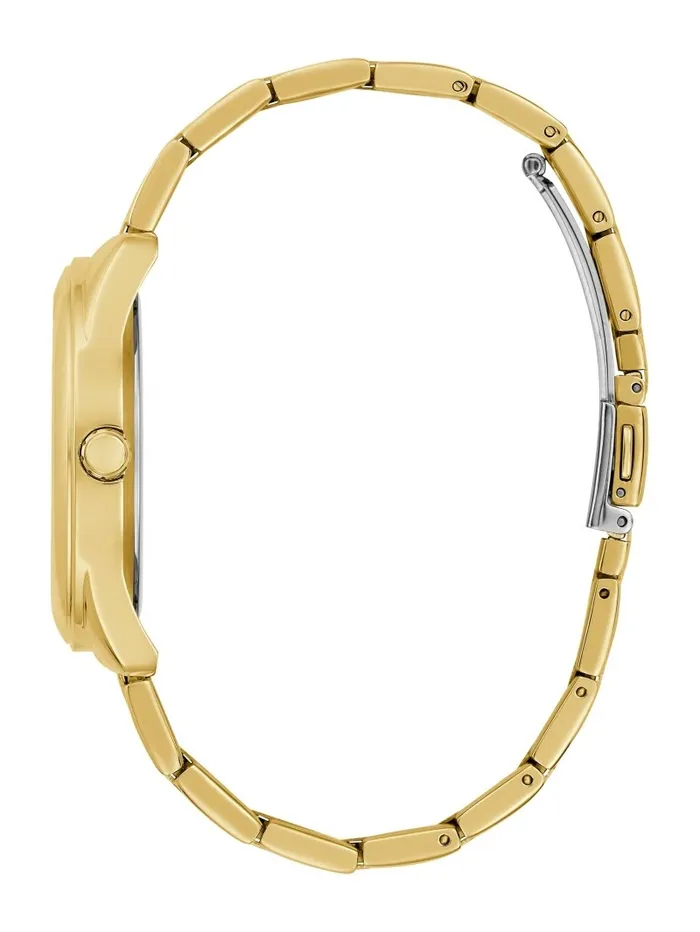 GoldTone GCube Dial Analog Watch Gold Women Watches GUESS GoldTone GCube Dial Analog Watch Gold Women Watches GUESS