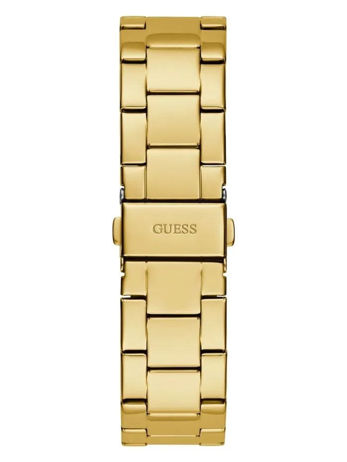 GoldTone GCube Dial Analog Watch Gold Women Watches GUESS GoldTone GCube Dial Analog Watch Gold Women Watches GUESS