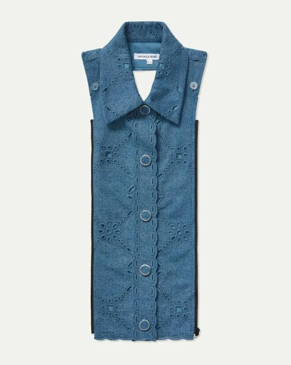 Gretel Eyelet Dickey Sea Glare Women Veronica Beard Dickeys