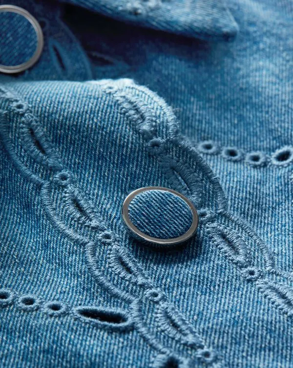 Gretel Eyelet Dickey Sea Glare Women Veronica Beard Dickeys Gretel Eyelet Dickey Sea Glare Women Veronica Beard Dickeys