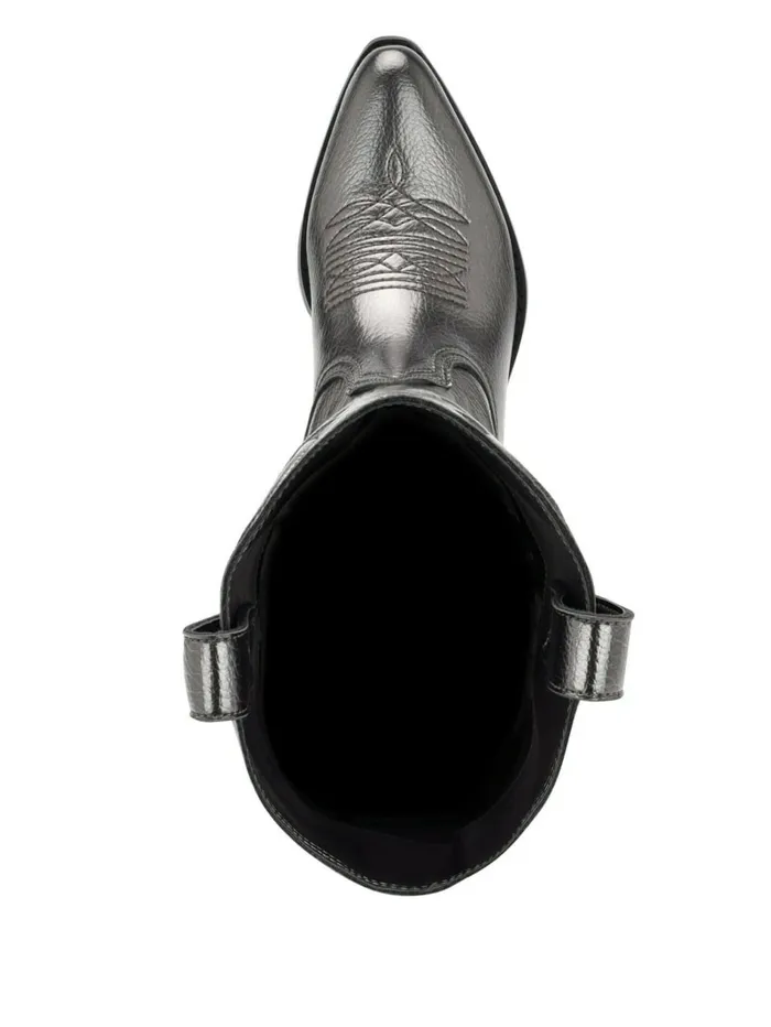 GUESS Boots and Booties Women Ginnifer KneeHigh Cowboy Boots Gunmetal GUESS Boots and Booties Women Ginnifer KneeHigh Cowboy Boots Gunmetal