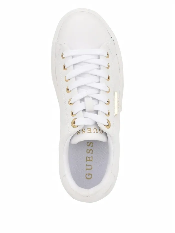 GUESS Denesa LowTop Sneakers White Women Sneakers GUESS Denesa LowTop Sneakers White Women Sneakers