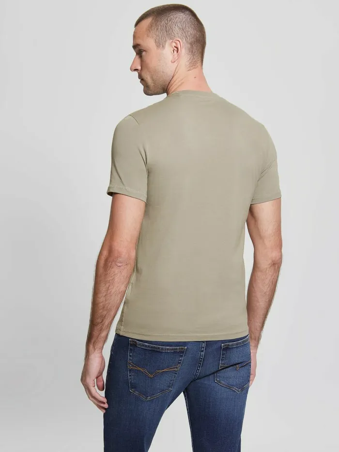 GUESS Eco Aidy Tee Mossy Green Men TShirts and Tanks