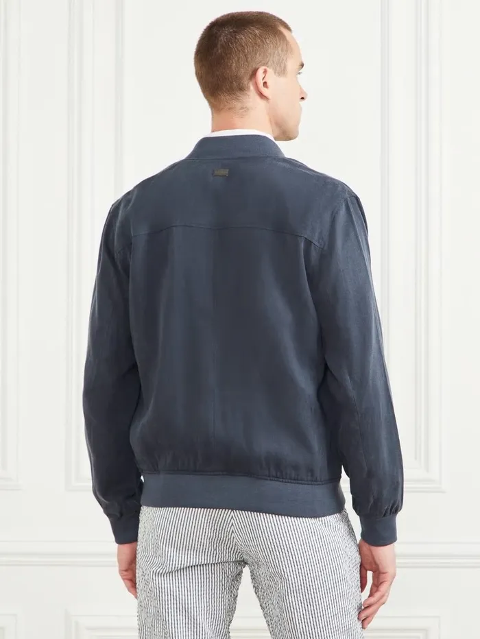 GUESS Eco Classic Flight Jacket Bleu lgant Men Jackets and Coats GUESS Eco Classic Flight Jacket Bleu lgant Men Jackets and Coats