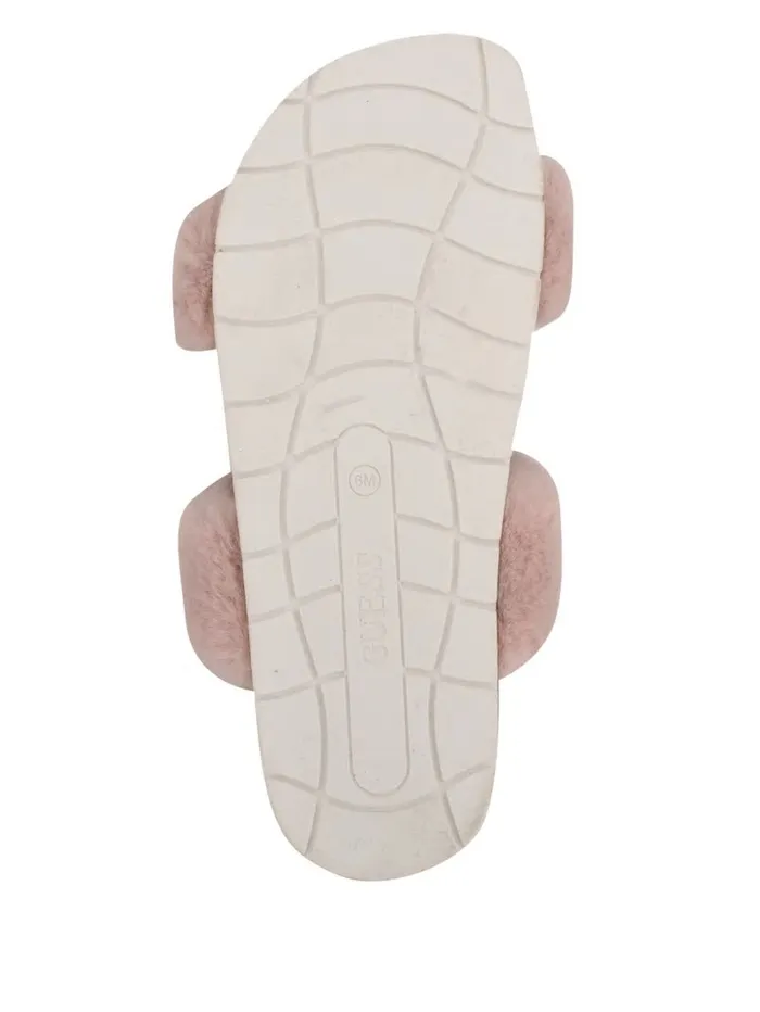 GUESS Fabin FauxFur Sandal Pink Women Sandals