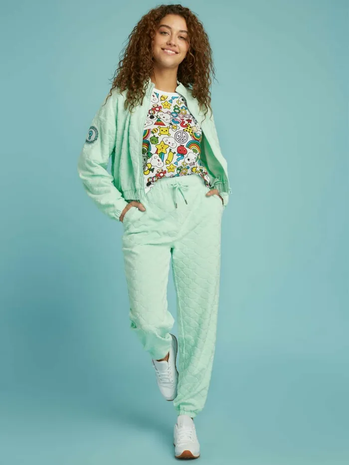 GUESS FriendsWithYou ZipUp Jacket Fwy Gloomy Blue Women Jackets and Coats GUESS FriendsWithYou ZipUp Jacket Fwy Gloomy Blue Women Jackets and Coats
