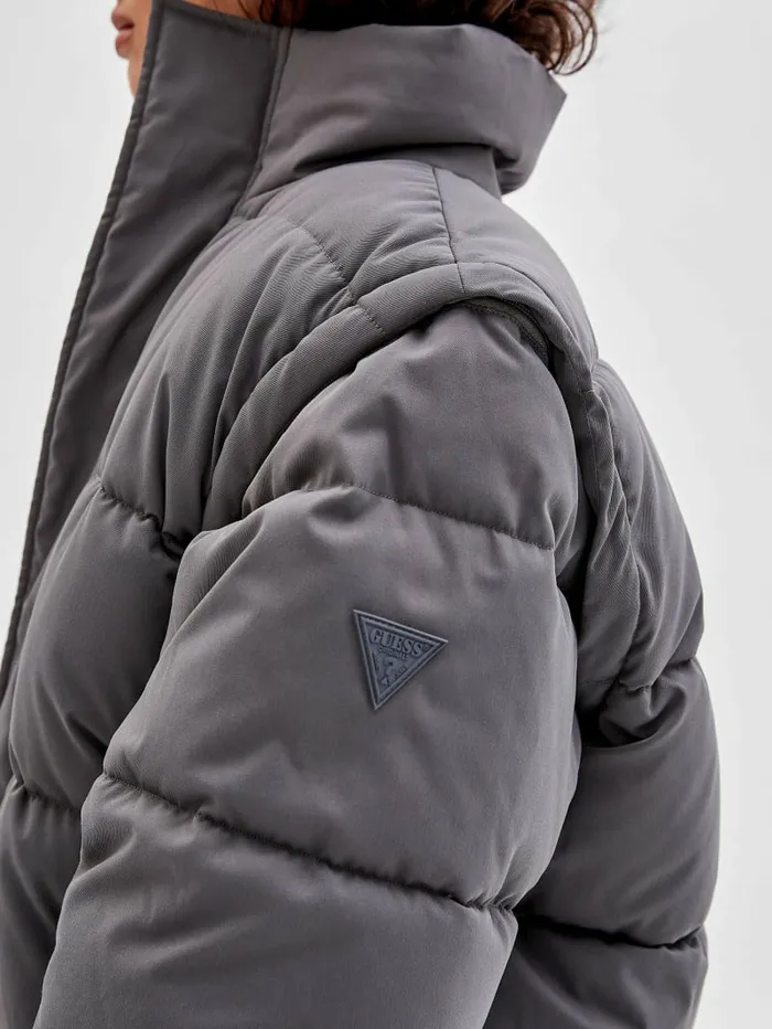 GUESS Jackets and Coats Men GUESS Originals Puffer Jacket Fortress Grey GUESS Jackets and Coats Men GUESS Originals Puffer Jacket Fortress Grey