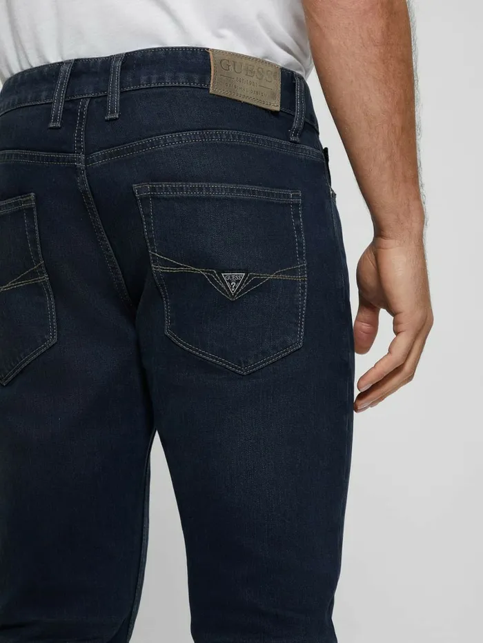 GUESS Jeans and Denim Men Straight Denim Jeans Indigo Brush