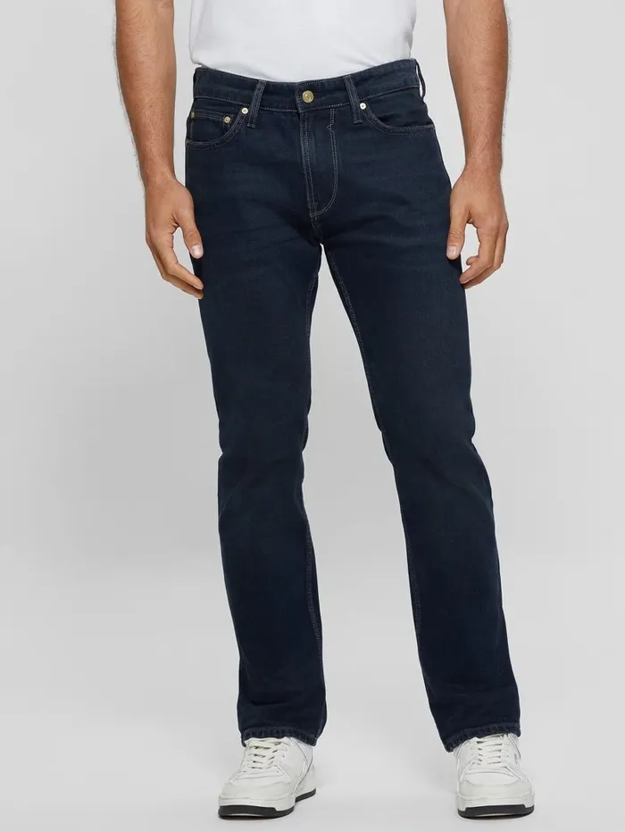 GUESS Jeans and Denim Men Straight Denim Jeans Indigo Brush GUESS Jeans and Denim Men Straight Denim Jeans Indigo Brush